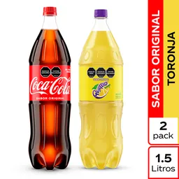 Combo Quatro Toronja 1.5 L + Coca-Cola Sabor Original 1.5 L