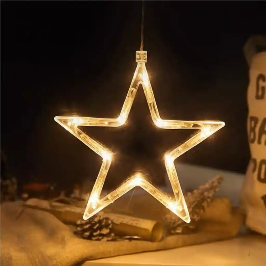 Luz Colgante Con Baterías en Forma de Estrella Miniso