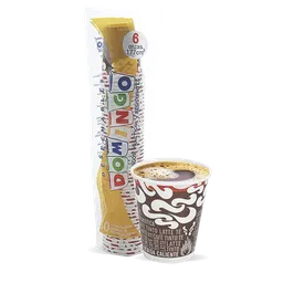 Domingo Vaso Papel Impreso 6 oz