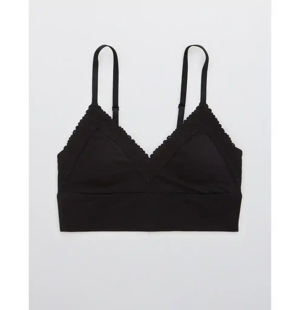 Bralette Negro Talla Medium Aerie American Eagle