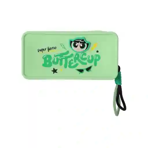 Cosmetiquera Serie Chicas Súper Poderosas Verde Cuadrada Miniso