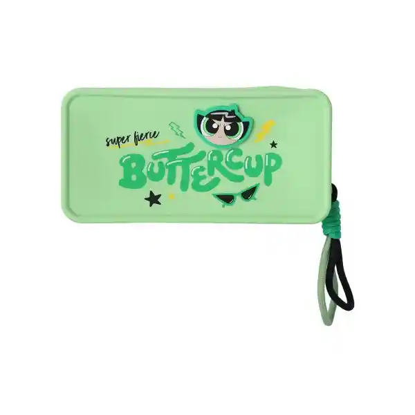 Cosmetiquera Serie Chicas Súper Poderosas Verde Cuadrada Miniso