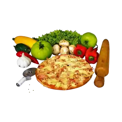 Pizza Jamón y Pollo