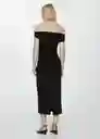 Vestido Twisted Negro Talla XS Mujer Mango