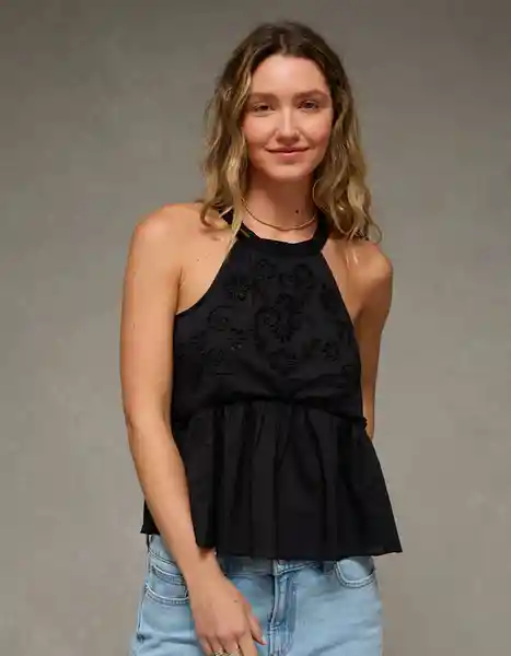Camisa Mujer Negro Talla X-Small 6293001 American Eagle