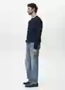 Buzo Sudadera Brooklyn Navy Talla M Hombre Mango