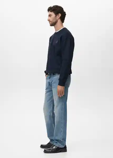 Buzo Sudadera Brooklyn Navy Talla M Hombre Mango