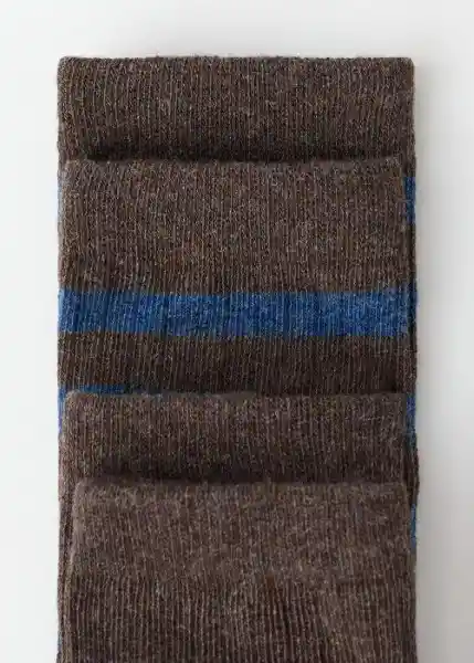 Pack Calcetines Ribstrip Marrón Talla 20 Niños Mango