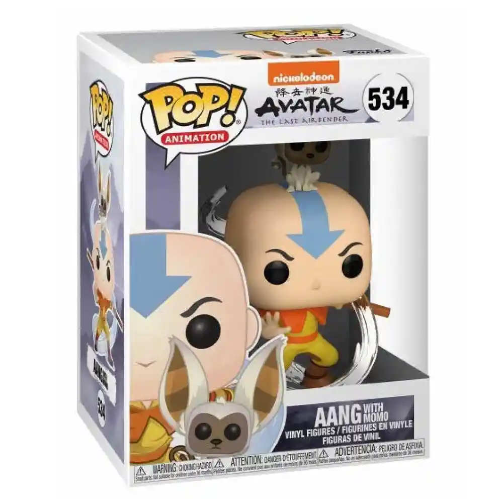 Funko Pop Animation Avatar - Aang With Momo # 534