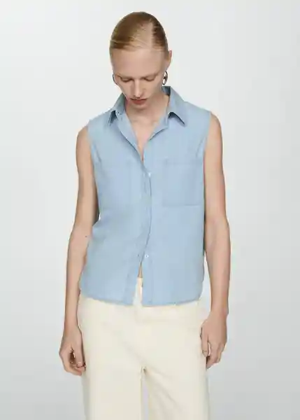 Camisa Ten-H Tejano Claro Talla S Mujer Mango