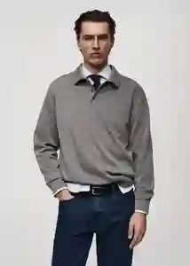 Buzo Sudadera Marcp Antracita Talla XL Hombre Mango