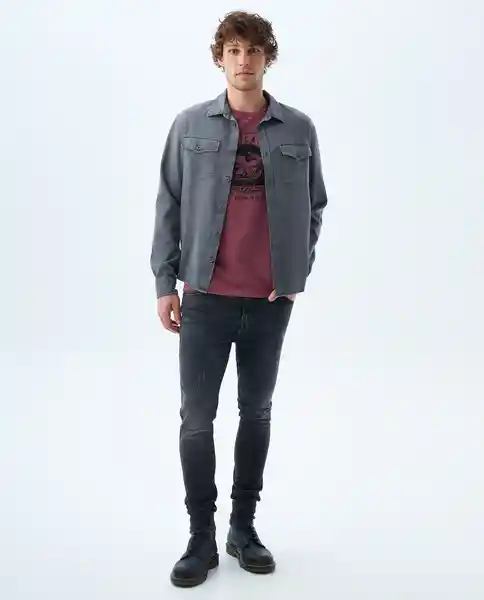 Camisa Hombre Gris Talla XS 819f520 Americanino