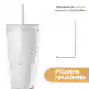 Vaso Plástico de Doble Pared Blanco 730 mL Serie Miniso