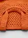 Bolso G Sofi Naranja Talla 99 Mujer Mango