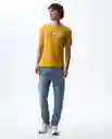 Camiseta Hombre Amarillo Talla S 841G004_AMA150948 Americanino