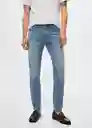 Pantalón Jean Jan Tejano Claro Talla 54 Hombre Mango