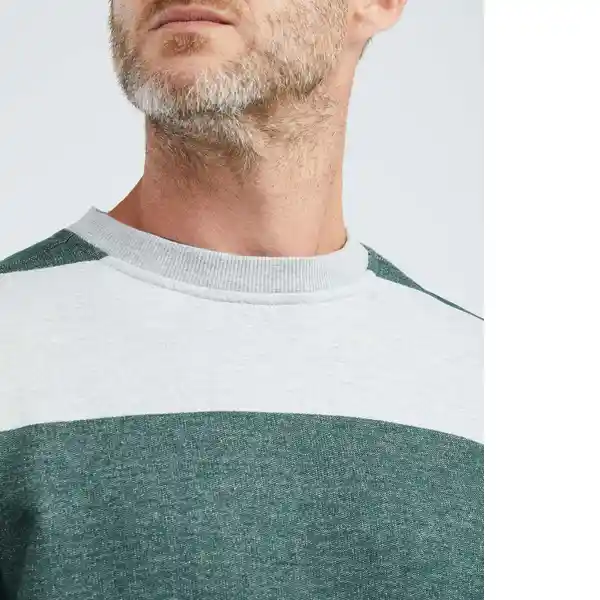 Suéter Stripes Swea Hombre Verde Gris Talla XL Chevignon