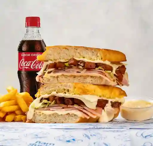 Hawaiando + Papas + Bebida