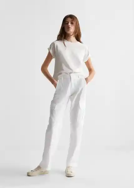 Pantalón Jean New Cargo Off White Talla 22 Mango Teen Girl Mango