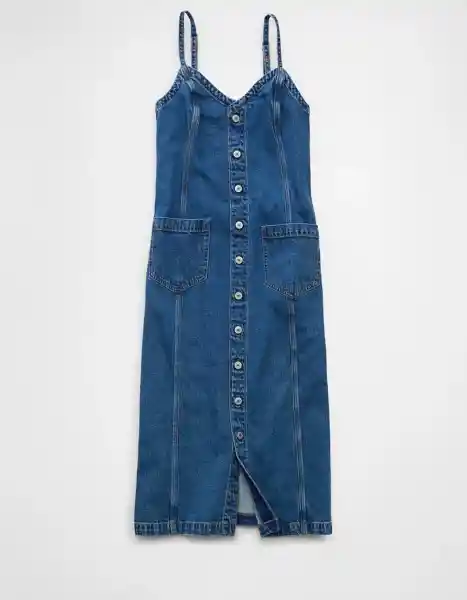 Vestido Mujer Azul Talla: X-SMALL 8371936 American Eagle