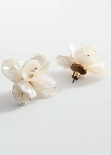 Pendientes Alex Blanco Talla 99 Mujer Mango