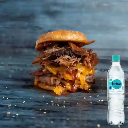 Combo Hamburguesa La Dorada + Brisa Sin Gas 600ML
