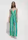 Enterizo Mikonos Verde Talla S Mujer Mango