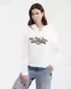 Camisa Longsleeve V Neck Top Crudo Pristino Claro L Chevignon