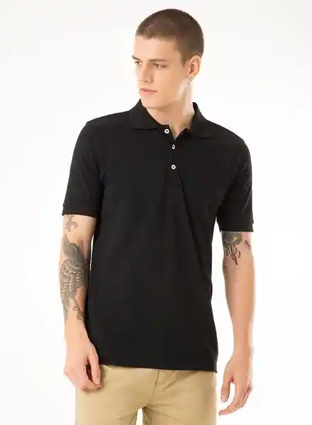 Gef Camiseta Con Cuello Hombre Negint Talla L 799