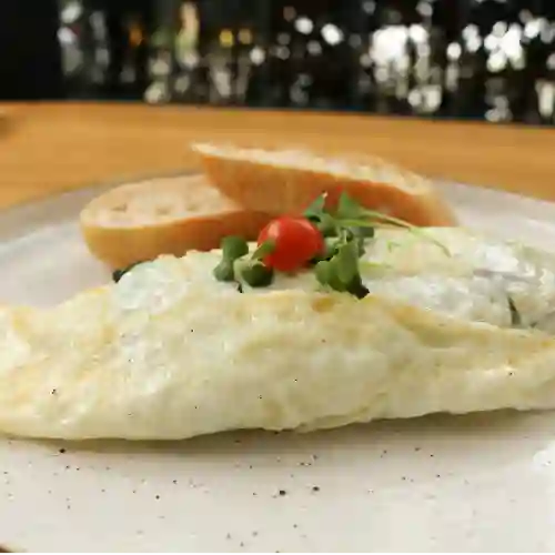 Omelette ''Blanco'' de Espinaca