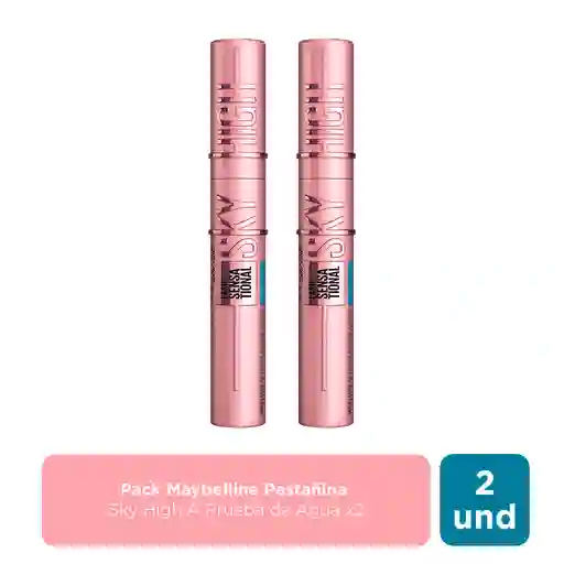 2 x Pestañina Maybelline Sky High