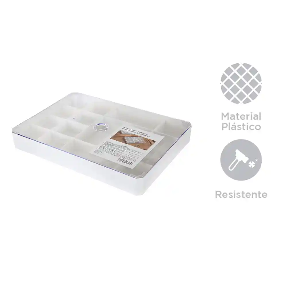 Miniso Organizador de Plástico Para Joyas Con Tapa