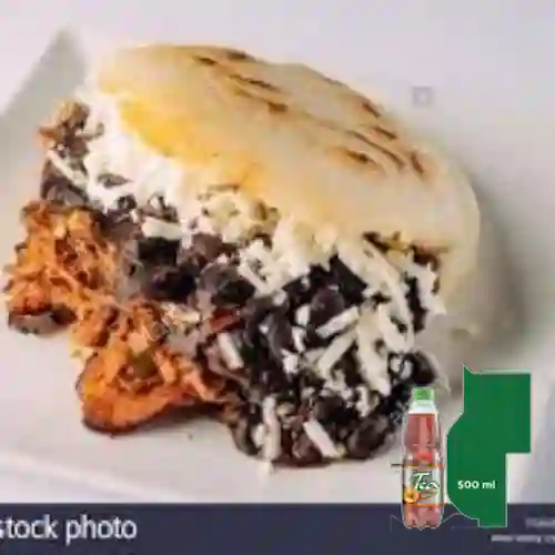 Combo Arepa de Pabellon + Mr Tea Durazno 500 ml