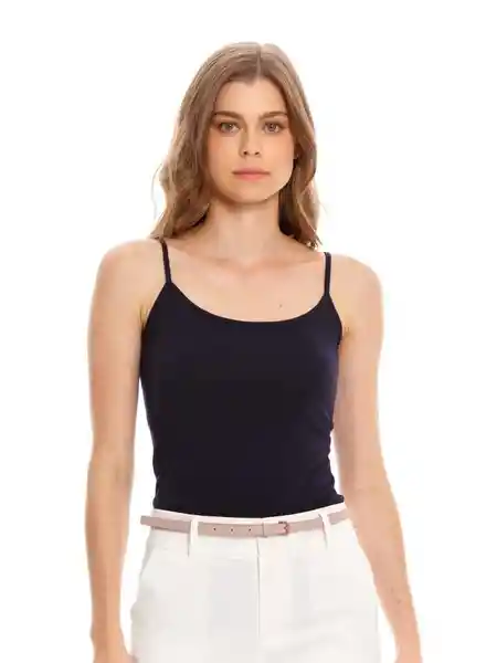 Tank Top Para Mujer Azul Oscuro 1 Talla XS