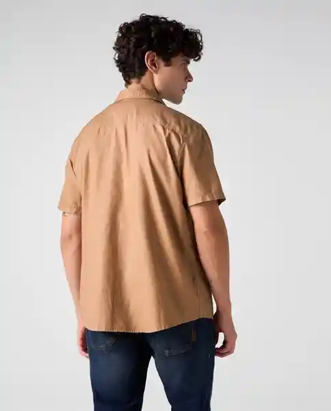 Camisa Hombre Café Talla M 812G021_CAF180830