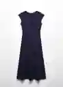 Vestido Dica Navy Talla M Mujer Mango