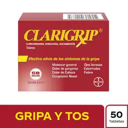 Clarigrip Caja x 50 tab