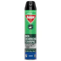 Baygon Insecticida Aerosol Mata Insectos Rastreros, 400ml