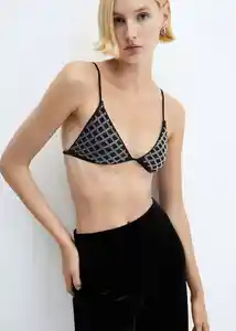 Sujetador Keira Negro Talla L Mujer Mango