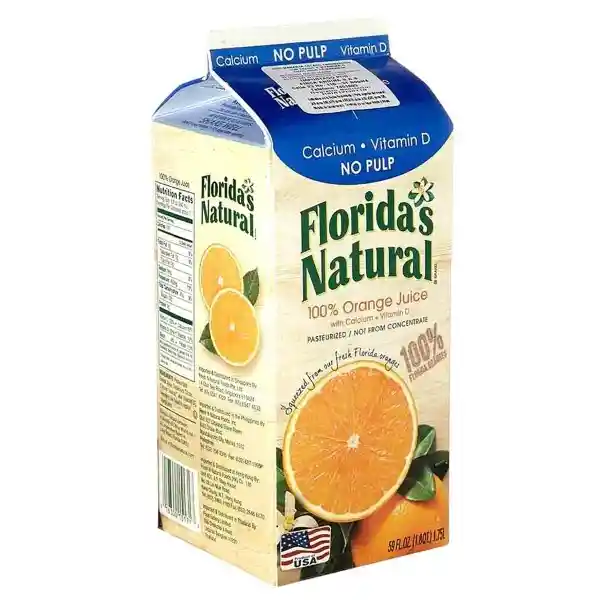 Florida Natural Jugo Naranja Original Colado