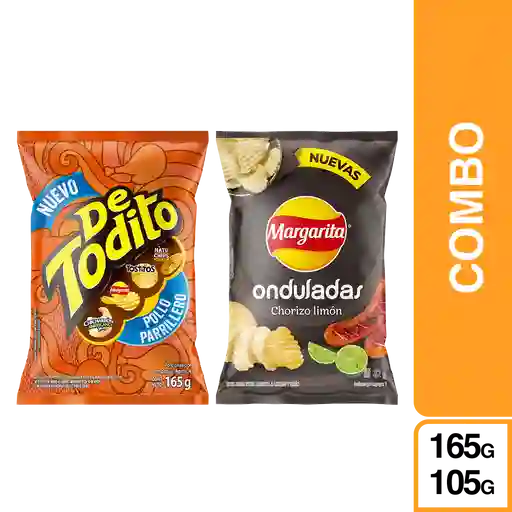 Combo Sabores Parrilleros Margarita Chorizo + Detodito Pollo