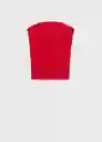 Top Gyal Rojo Talla M Mujer Mango