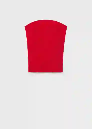 Top Gyal Rojo Talla M Mujer Mango