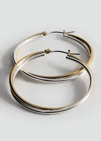 Pendientes Taylor Oro Talla 99 Mujer Mango