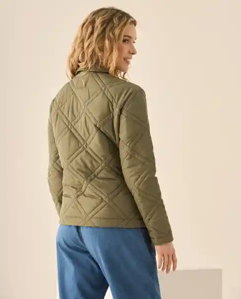Chaqueta Verde Militar Oscuro Talla L 429G202 Esprit