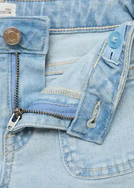 Short Jenna Tejano Claro Talla 12 Niñas Mango