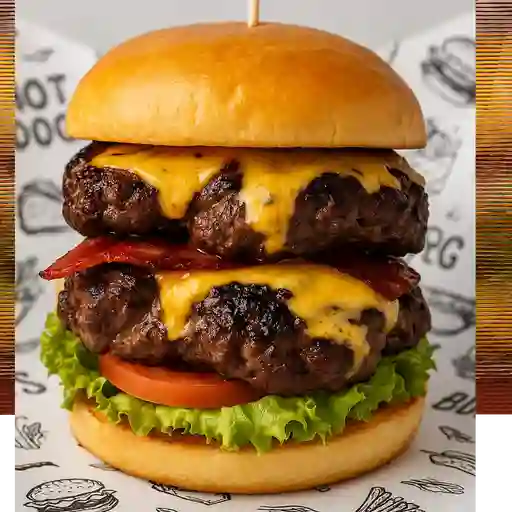 Burger doble + papas