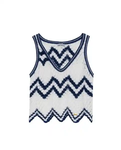 Blusa Top Summer Femenino Crudo Porcelana Claro T. XS Chevignon