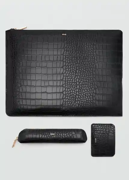 Estuche Leonor Negro Talla 99 Mujer Mango