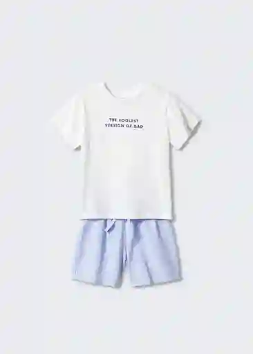 Pijama Coolest Offwhite Talla 70 Niños Mango